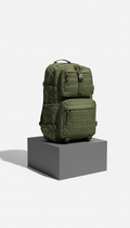 Commando green utility backpack with modular pockets
