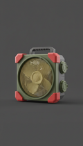 Portable military-grade fan with rechargeable battery
